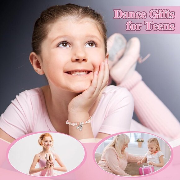 Sparkle Pink Dance Bracelets Gift Set – 16 Lovely Bracelets for Every Occasion - Picture 5 of 6